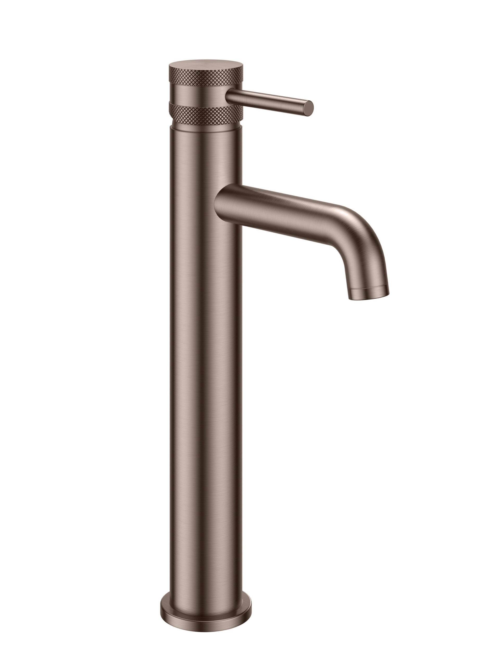 Core Tall Mono Basin Mixer Brushed Bronze | Scudo Bathrooms