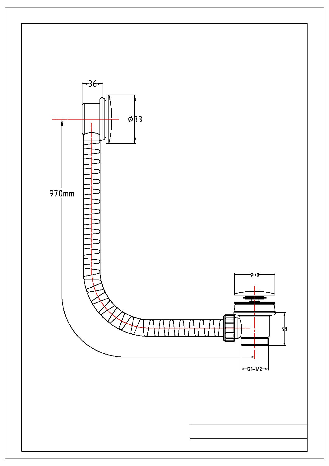 Brushed Bronze Bath PopUp Waste with Overflow Scudo Bathrooms