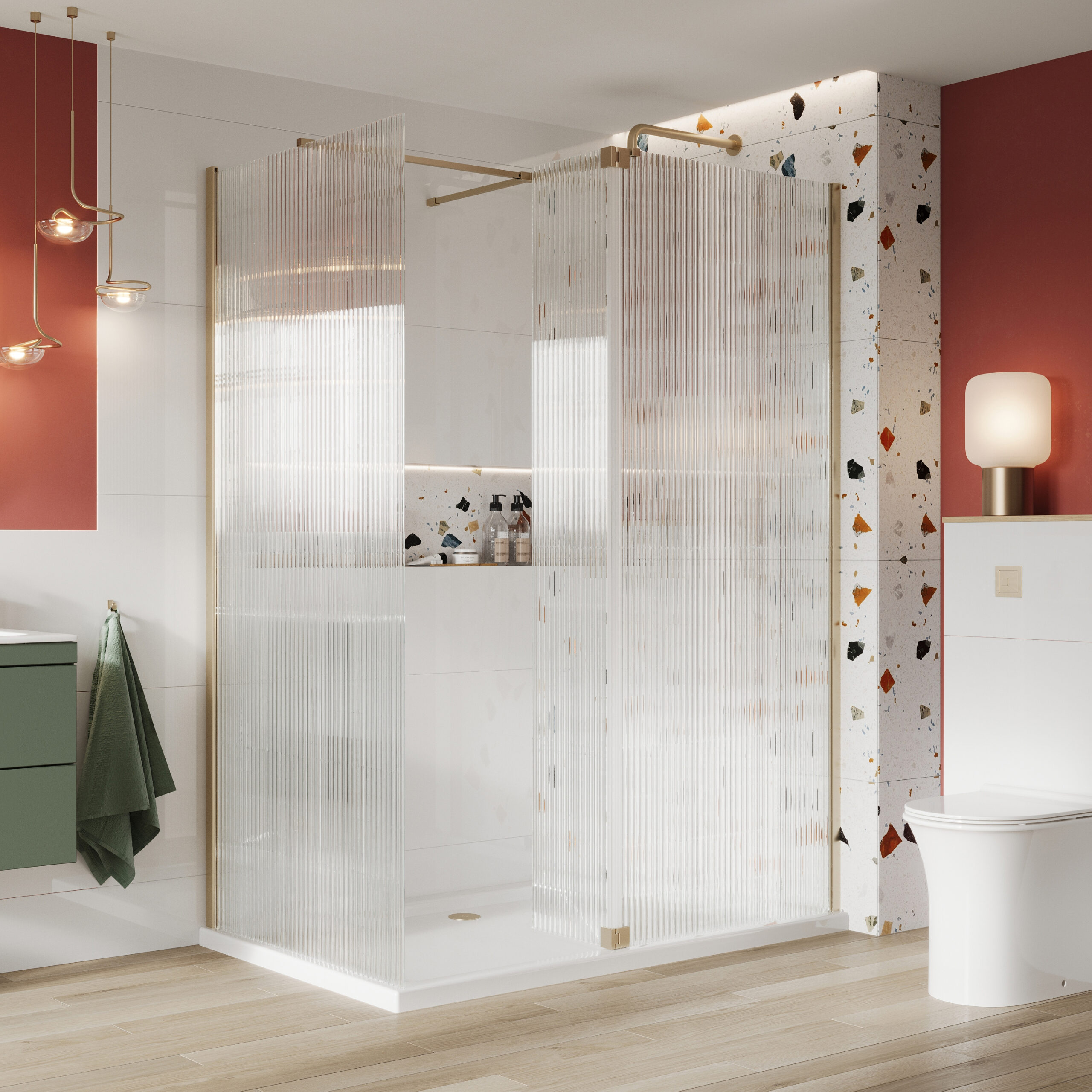 Fluted Flipper Hinge Pack | Scudo Bathrooms